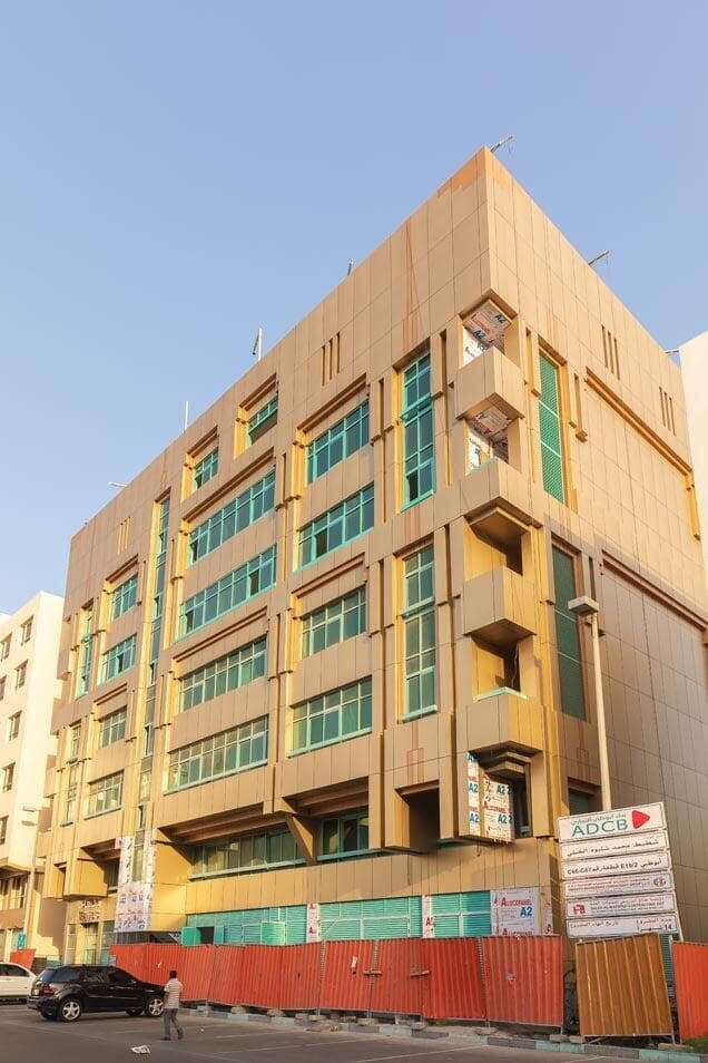 ALUCOPANEL A2 facade on the ADCB Building, Abu Dhabi