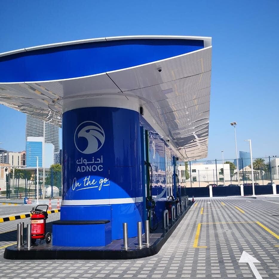 ADNOC station Abu Dhabi clad with ALUCOPANEL, photo 7