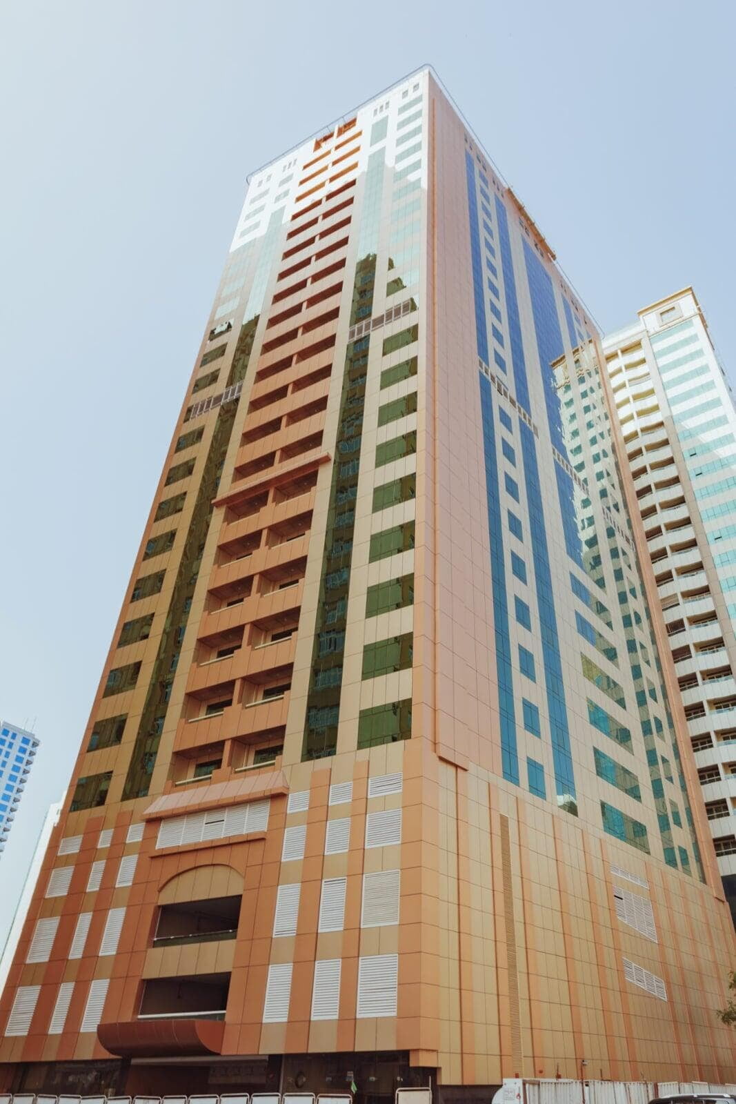 Al Majaz Building exterior with ALUCOPANEL cladding
