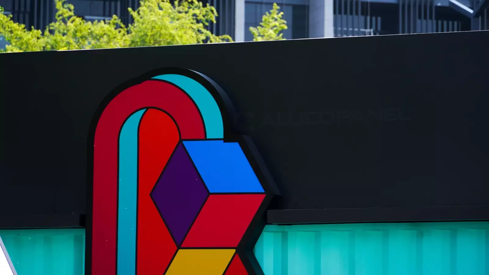 Aljada Park Sharjah signage with Alucosign Royal Black, photo 6