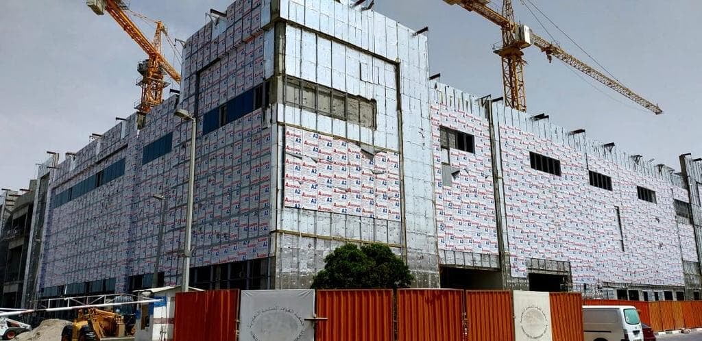 Armed Forces Cooperative Society building exterior with ALUCOPANEL cladding