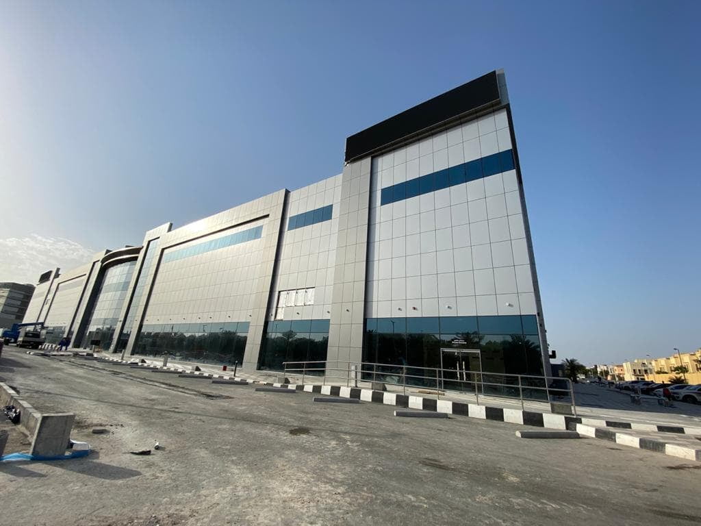 Armed Forces Cooperative Society building in Abu Dhabi, clad with ALUCOPANEL