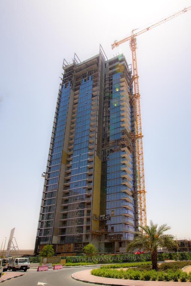 Banyan Tree Residences residential tower in Dubai with ALUCOPANEL facade