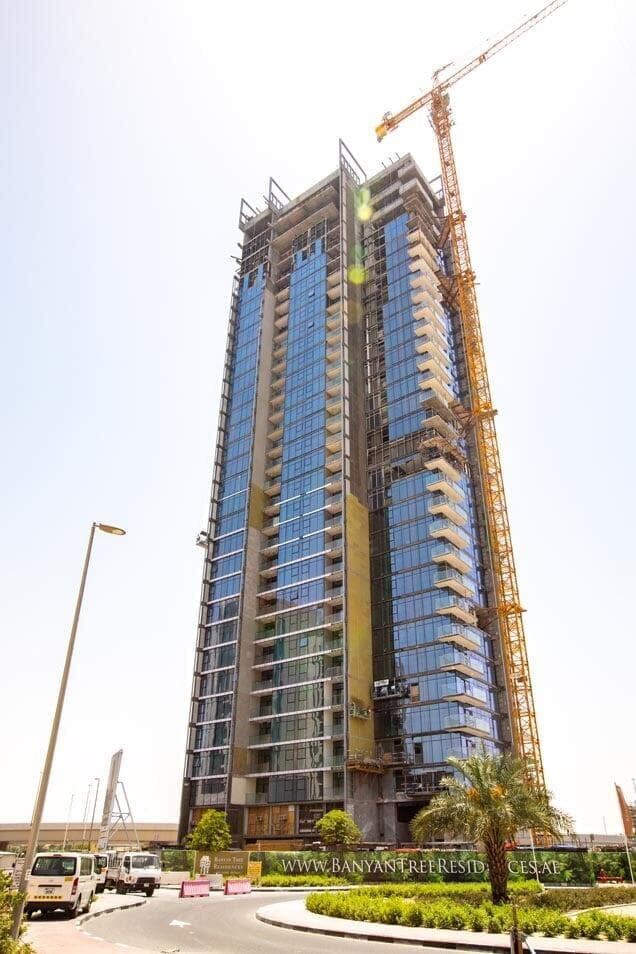 ALUCOPANEL cladding on the Banyan Tree Residences tower, JLT