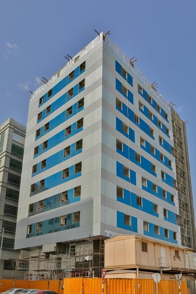 ALUCOPANEL aluminium composite panel on the Omeir building, Abu Dhabi