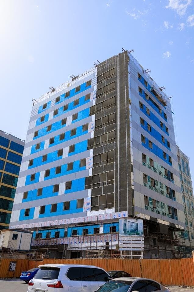 ALUCOPANEL A2 facade on the Omeir commercial and residential building