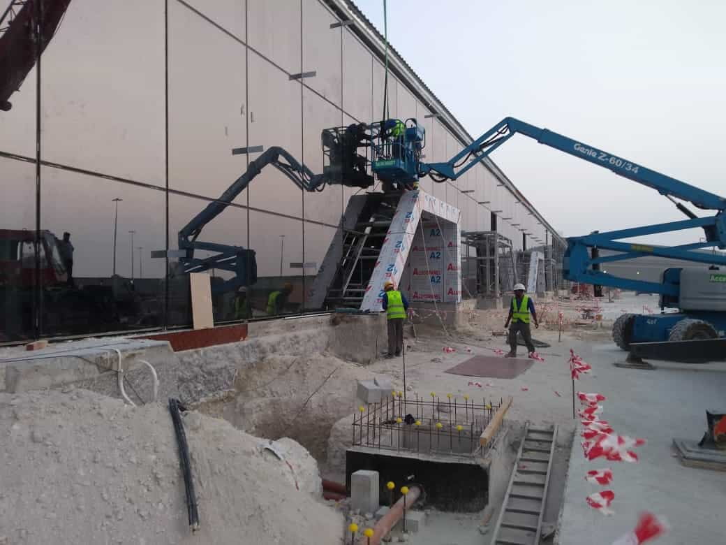 ALUCOPANEL cladding detail at Abu Dhabi Cruise Ship Terminal 2