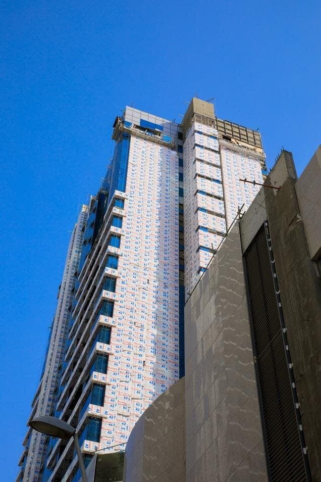 Eclipse Twin Tower exterior with ALUCOPANEL cladding