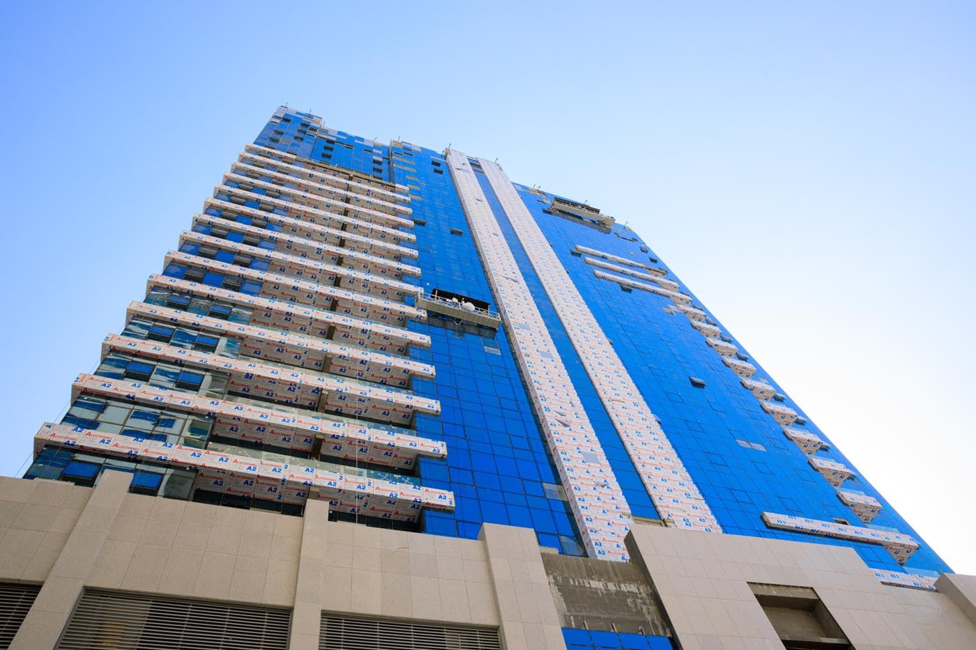 ALUCOPANEL cladding detail, Eclipse Twin Tower