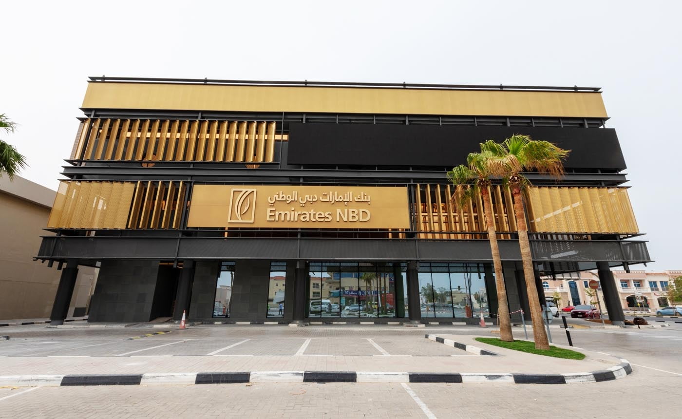 Emirates NBD in Dubai with ALUCOPANEL cladding