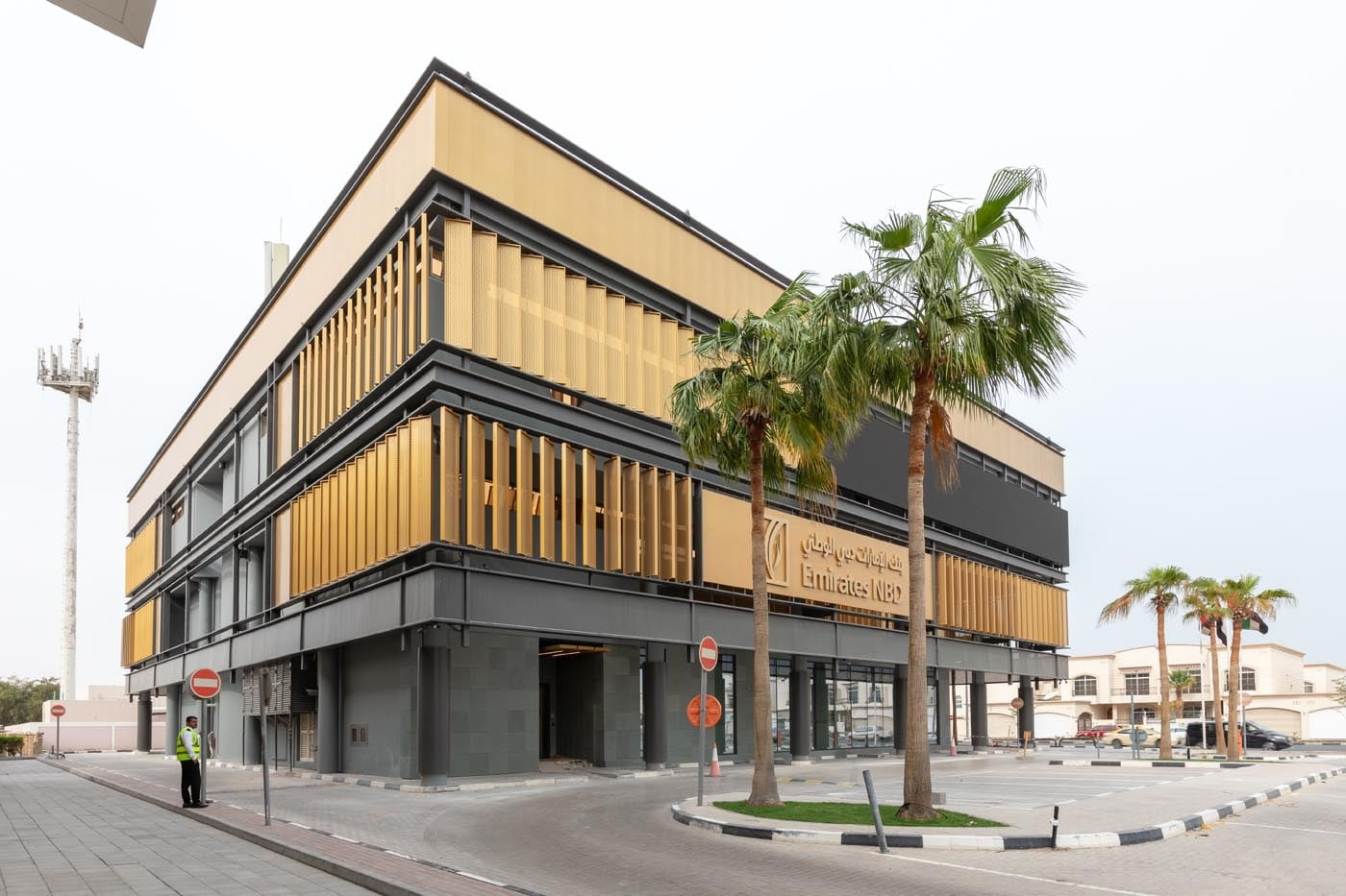 Emirates NBD at City Walk, Dubai, clad with ALUCOPANEL