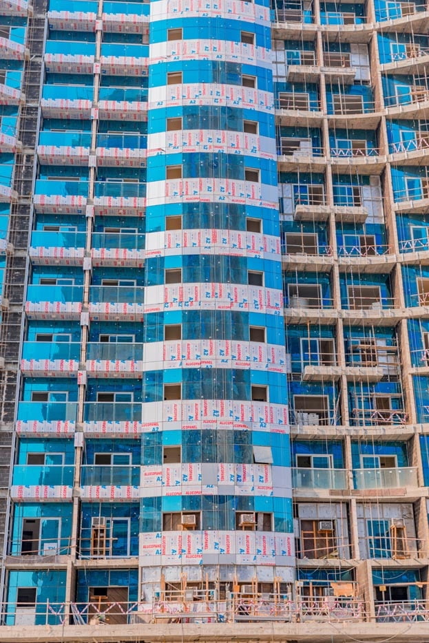 ALUCOPANEL facade at Global Golf Residence 2, Dubai