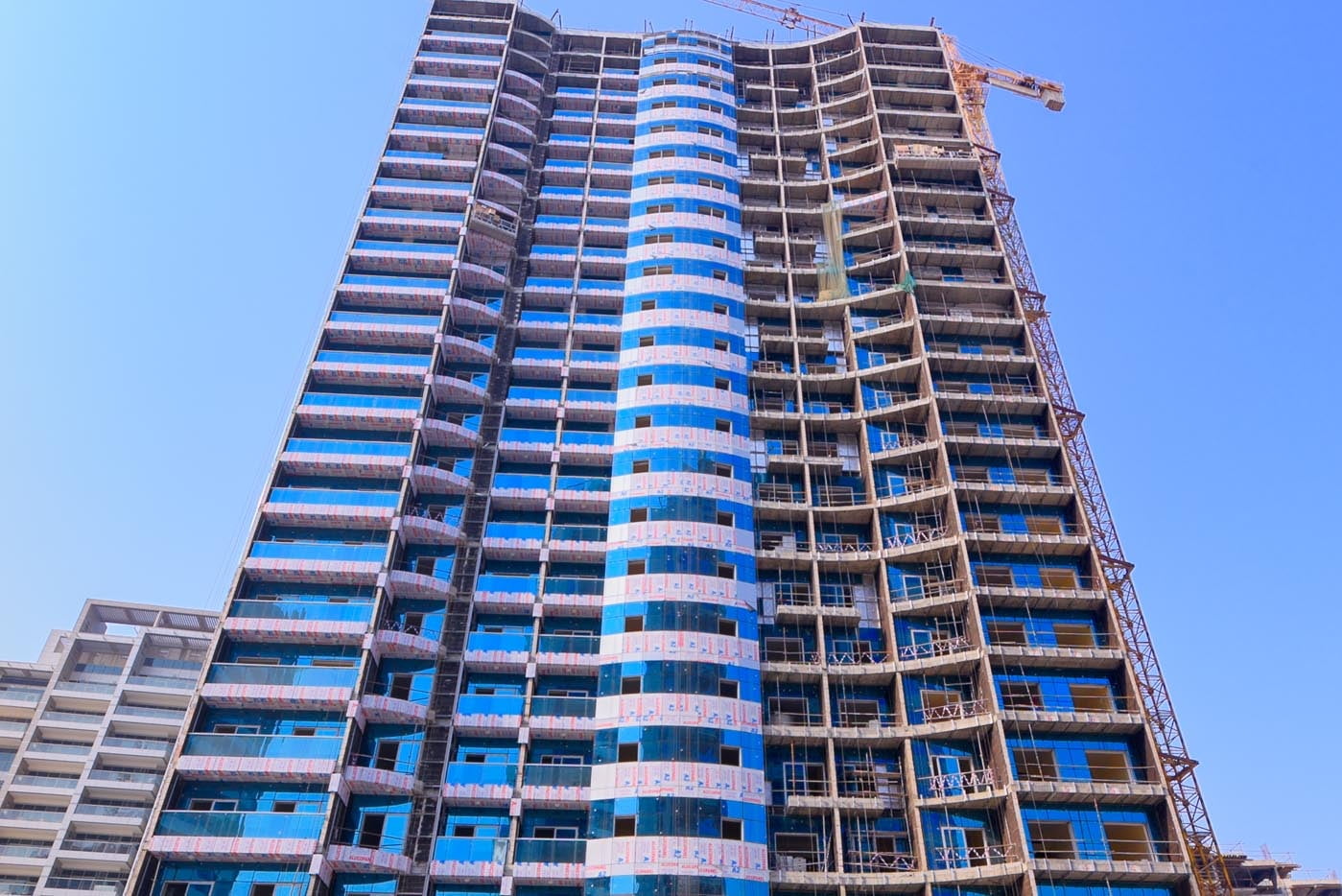 ALUCOPANEL cladding on Global Golf Residence 2, Dubai Sports City