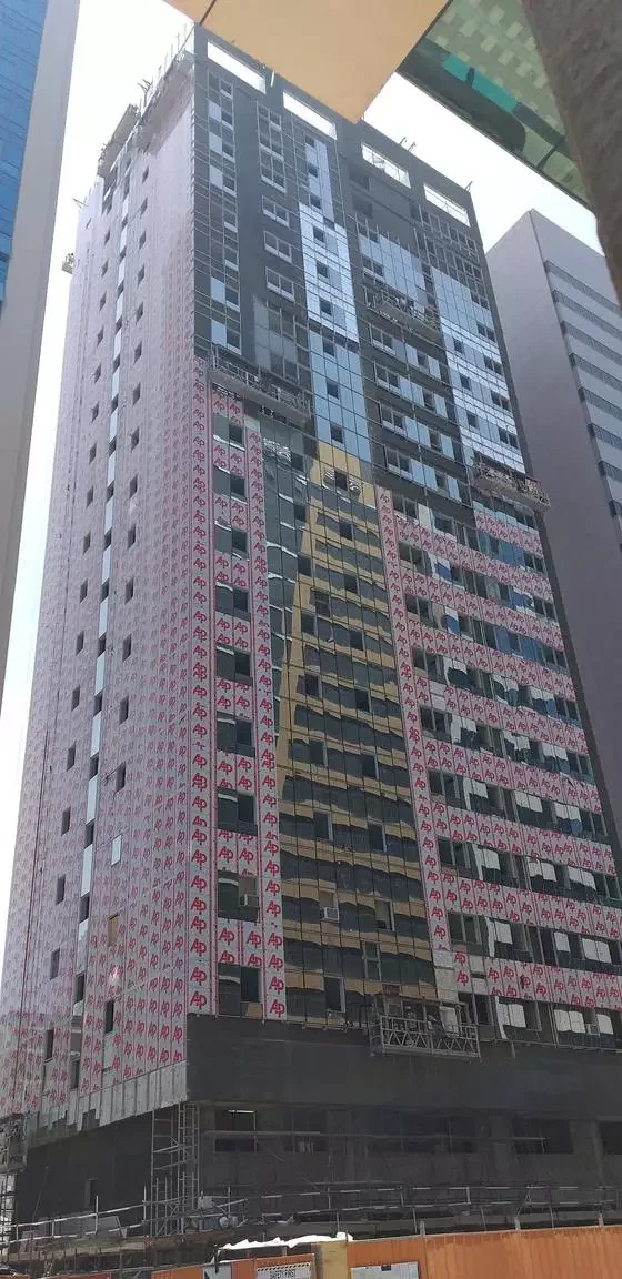 Commercial building in Abu Dhabi, clad with ALUCOPANEL