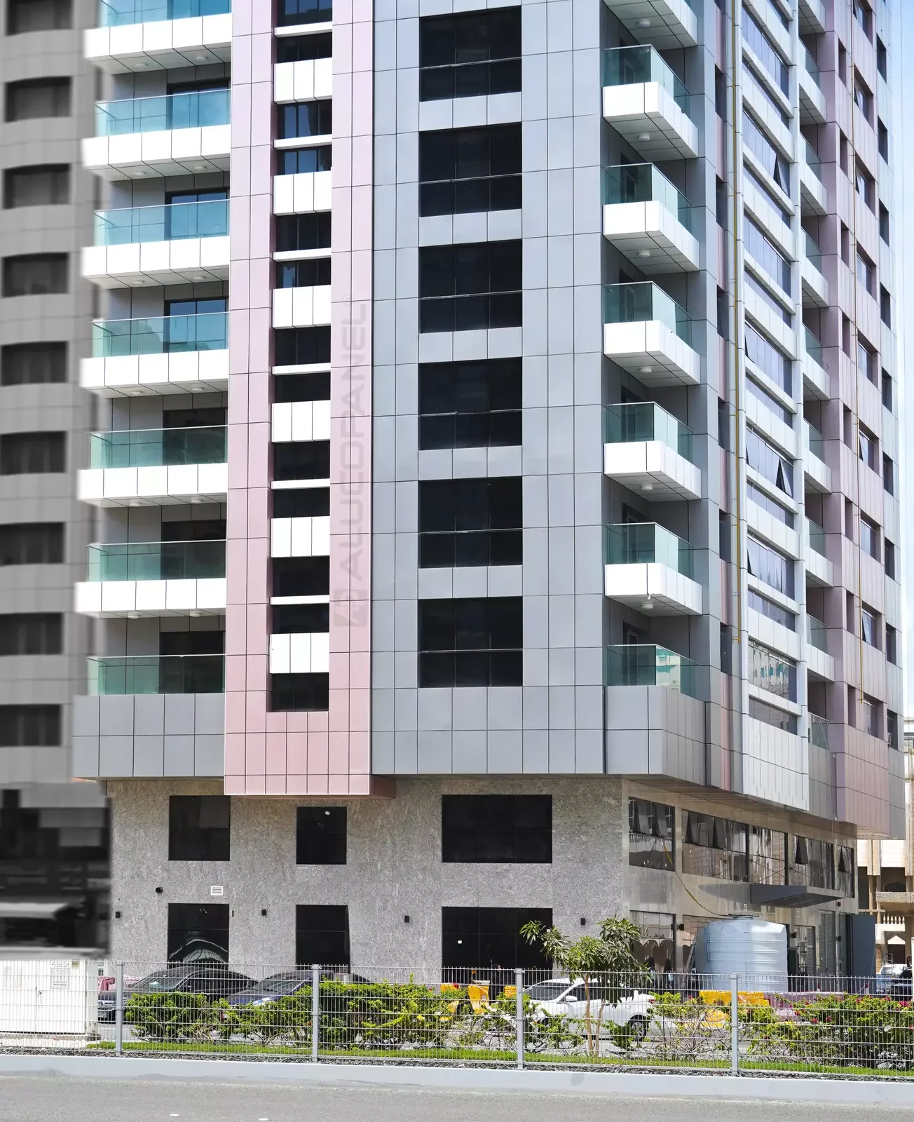 ALUCOPANEL cladding on the crown and parapet, Al Falah Street, Abu Dhabi