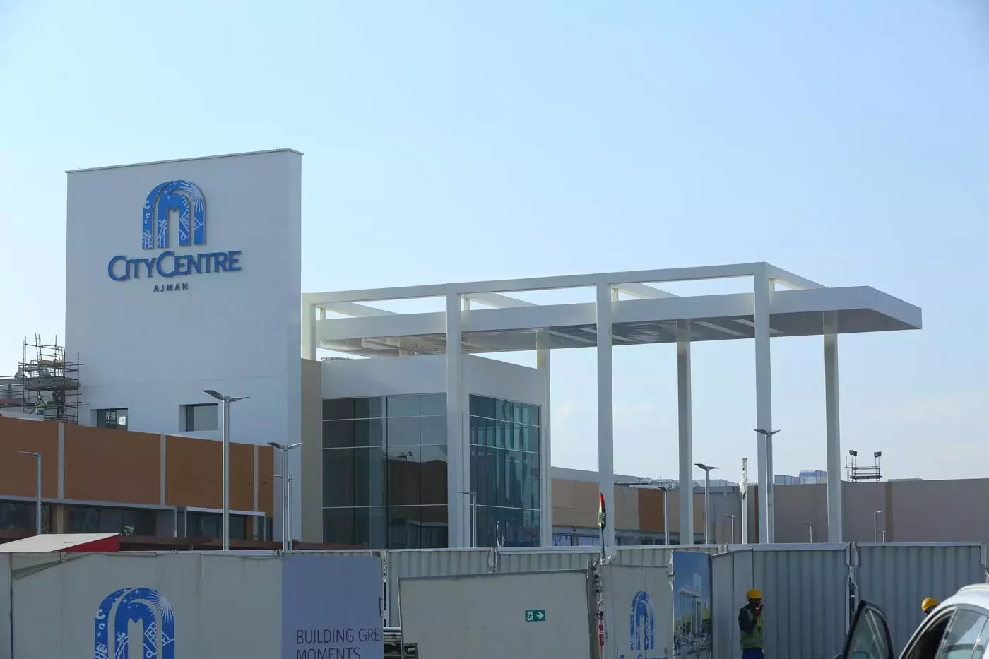 Ajman City Centre mall facade clad with ALUCOPANEL