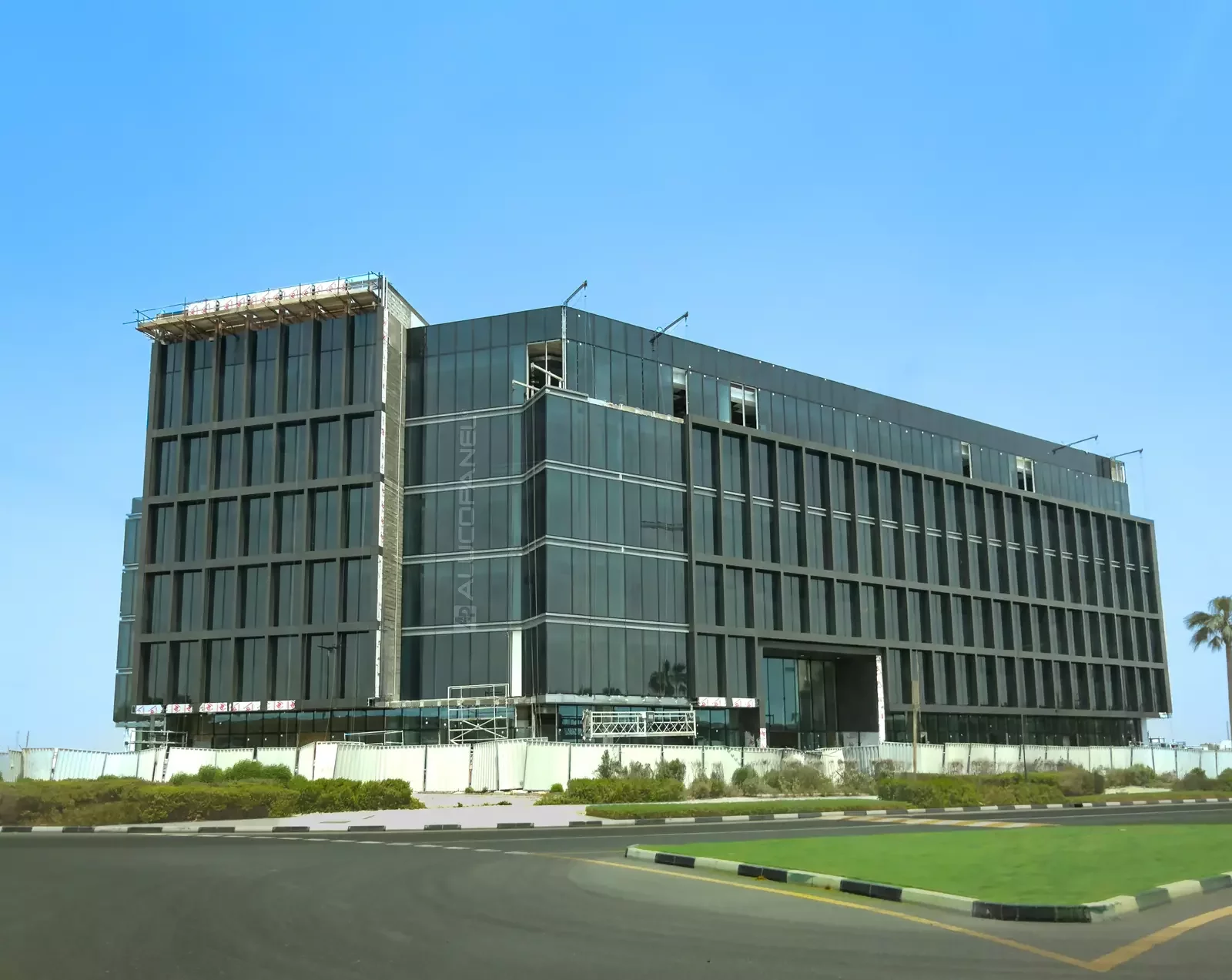 Aviation Office in Dubai South, clad with ALUCOPANEL