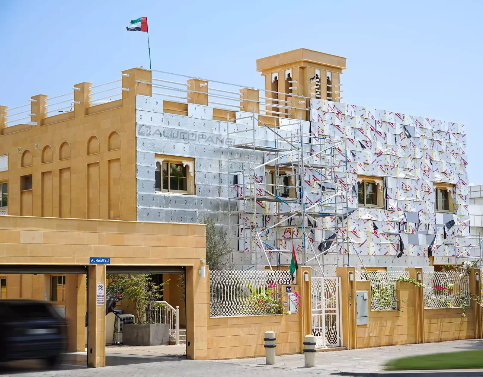 Novamed in Jumeirah, Dubai, clad with ALUCOPANEL