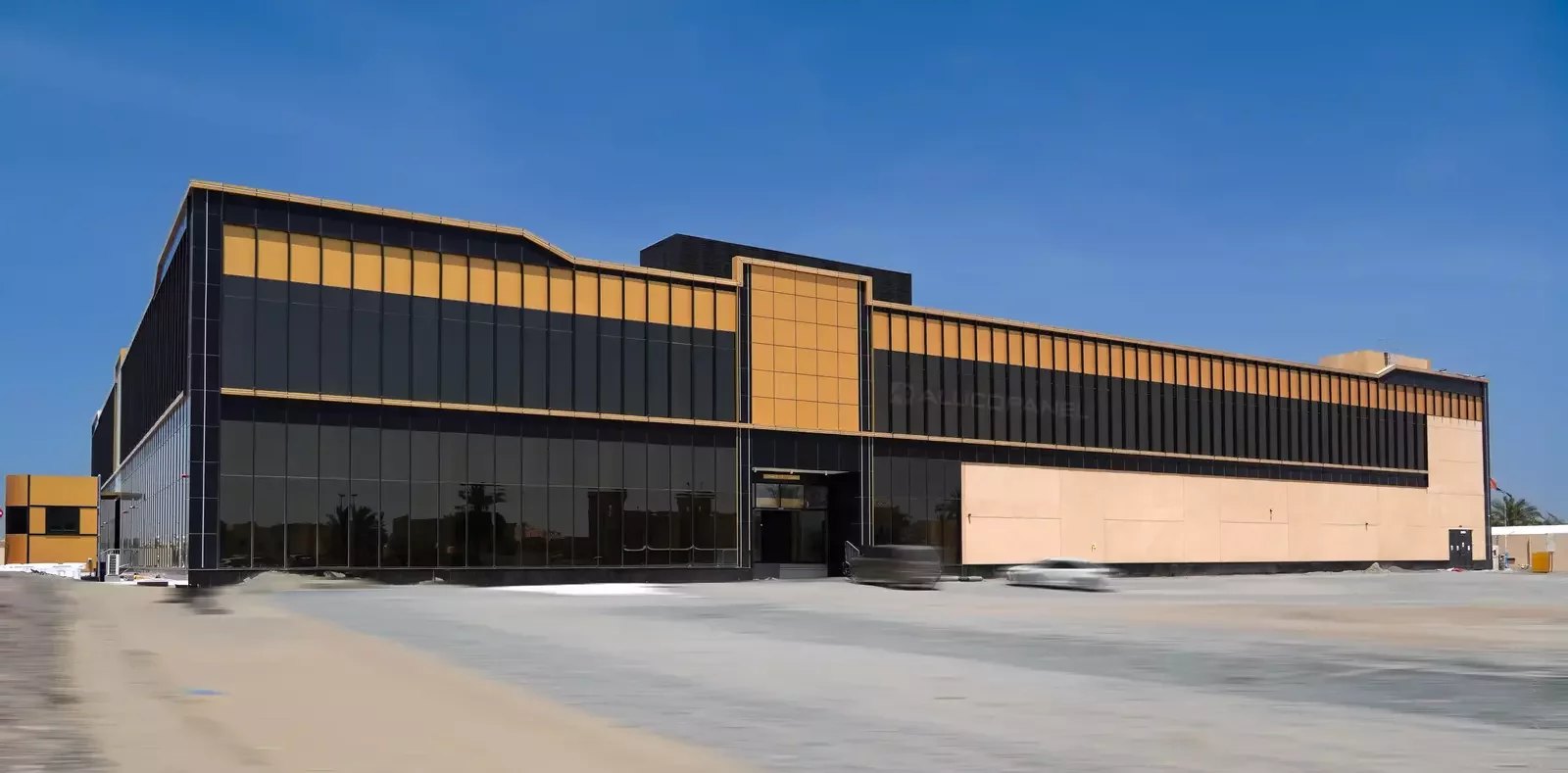 Moopans Mall in Al Khawaneej, Dubai, clad with ALUCOPANEL