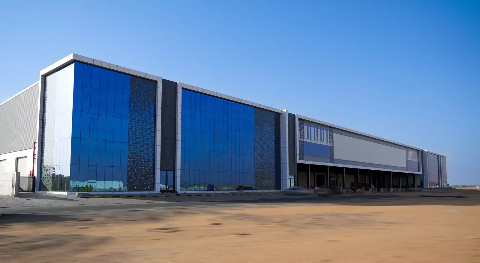 Landmark Offices and Warehouse in New Industrial Area, Umm Al Quwain, clad with ALUCOPANEL