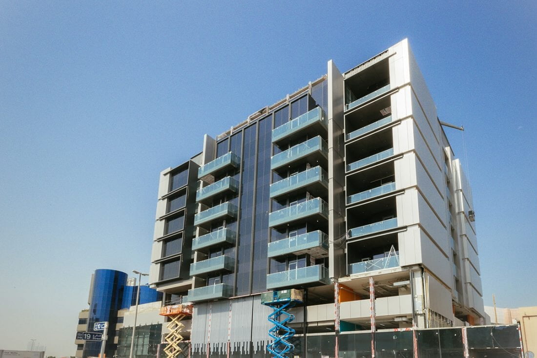 Bu Haleeba Building Oud Metha clad with ALUCOPANEL A2, photo 4