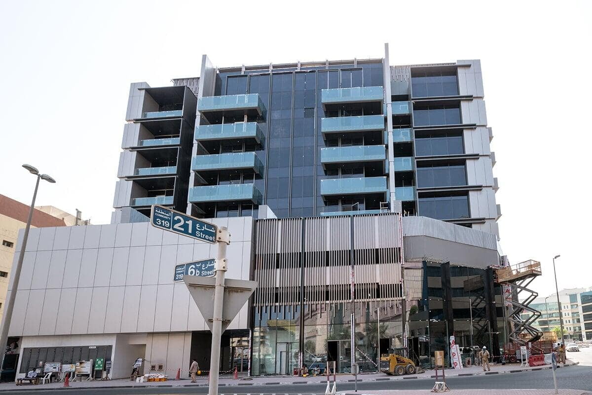 Bu Haleeba Building Oud Metha clad with ALUCOPANEL A2, photo 8