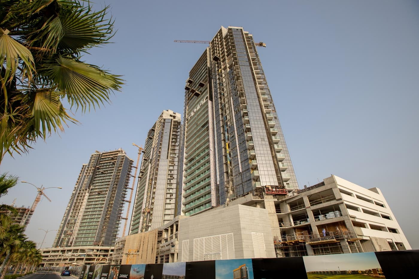 Damac Carson facade in Damac Hills with ALUCOPANEL cladding