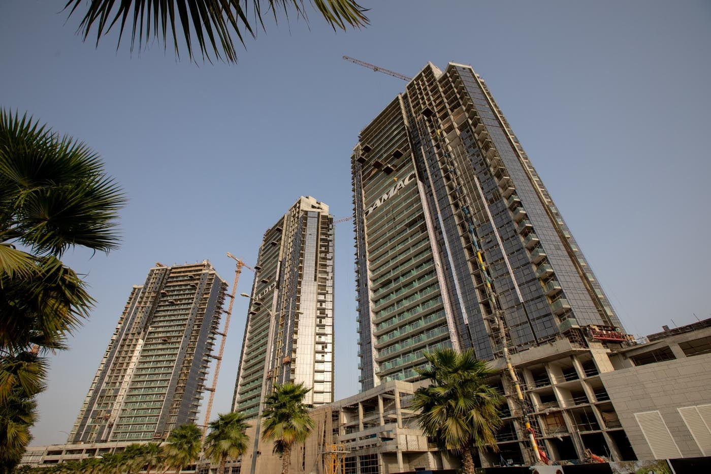 ALUCOPANEL A2 cladding on the Damac Carson towers