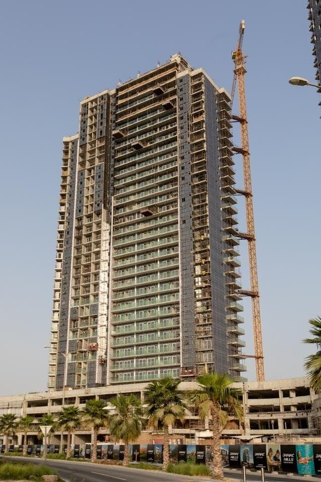 ALUCOPANEL facade on the Damac Carson towers, Dubai