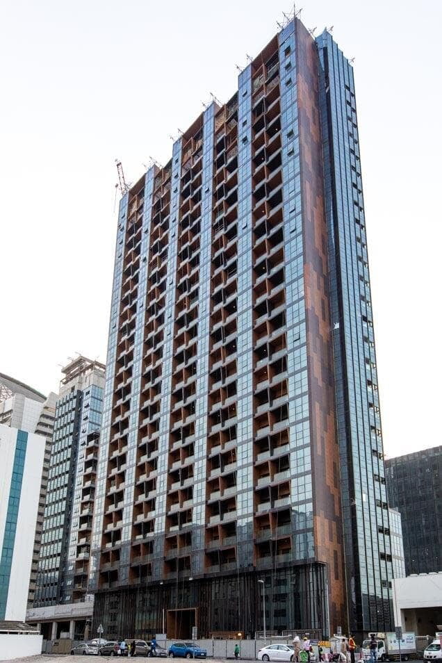 ALUCOPANEL A2 facade on DoubleTree by Hilton Dubai