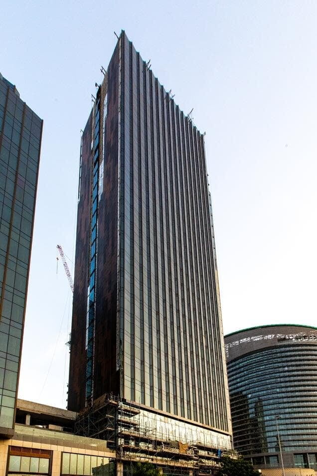 DoubleTree by Hilton Dubai facade in Bur Dubai, ALUCOPANEL A2