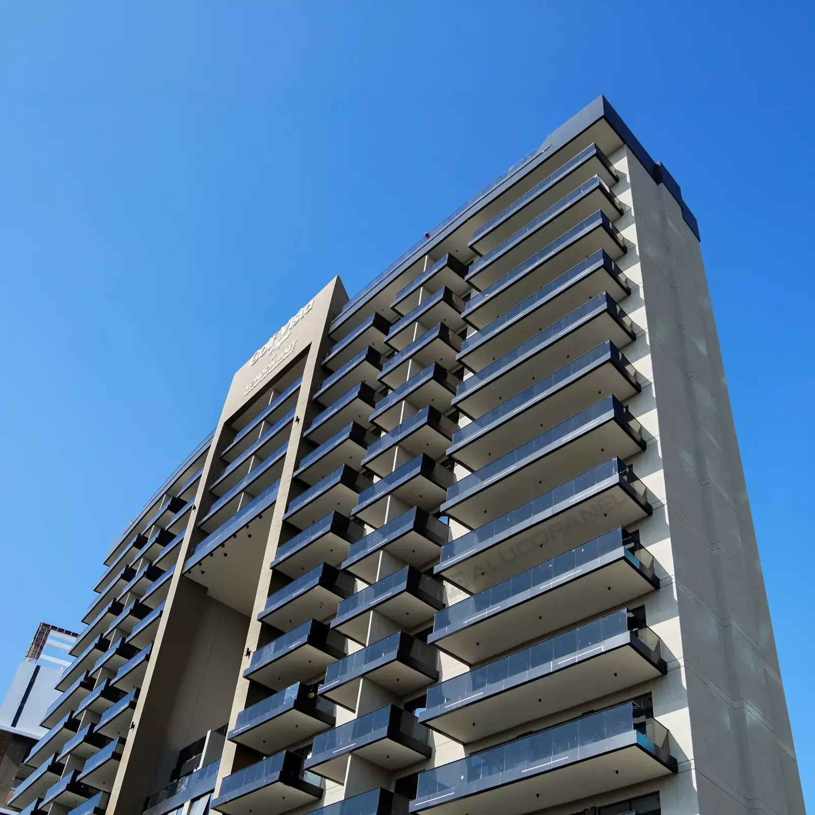 Golf Vista Heights Dubai Sports City clad with ALUCOPANEL A2 Charcoal Black, photo 4