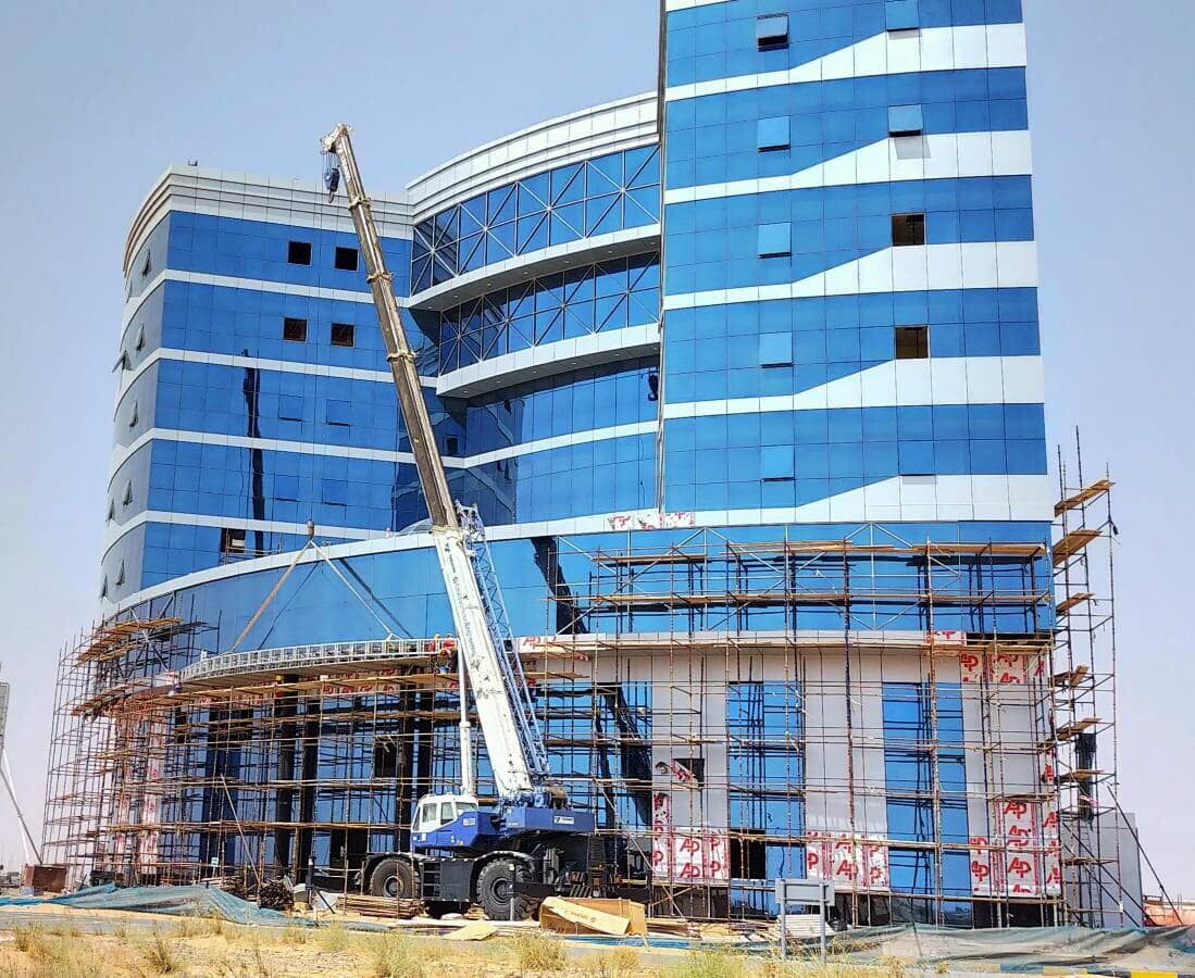 Office building in Umm Al Quwain, clad with ALUCOPANEL
