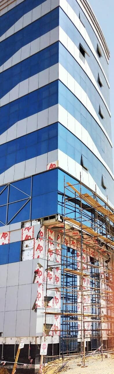 ALUCOPANEL A2 facade on an office building in Umm Al Quwain