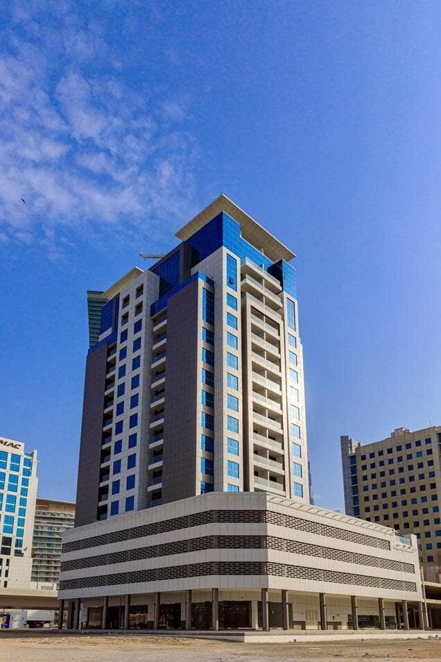 Sobha Ivory in Business Bay, Dubai, clad with ALUCOPANEL
